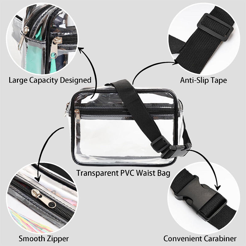 Clear PVC Crossbody Bag Waist Bag