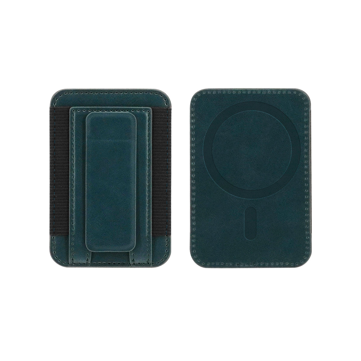 Magnetic Two Fold Phone Slide Card Holder Cell Phone Wallet Stand