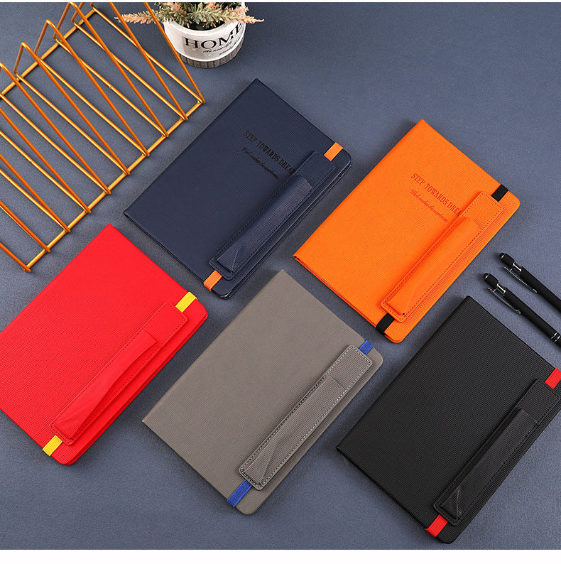 A5 Leather Strap Notebook W/ Pen Holder