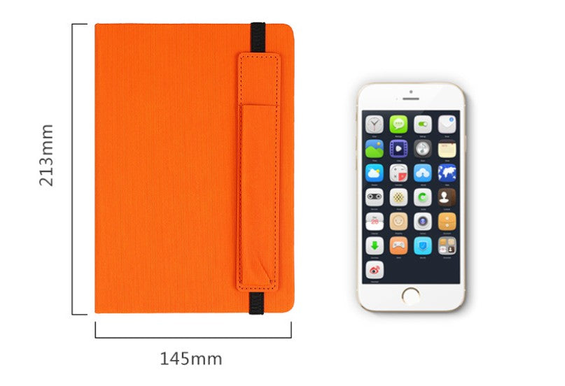A5 Leather Strap Notebook W/ Pen Holder