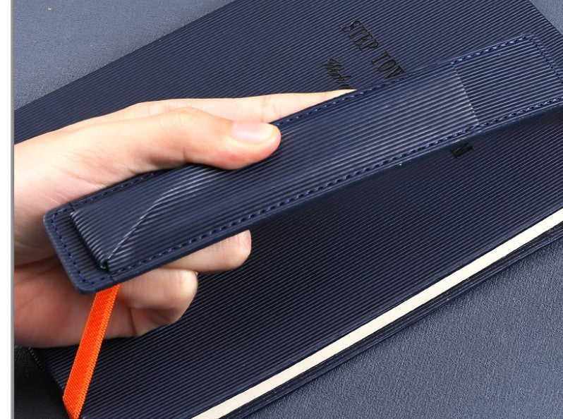 A5 Leather Strap Notebook W/ Pen Holder