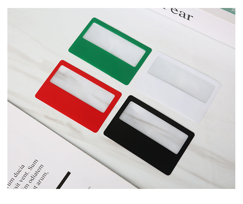 Custom PVC Business Card Magnifier/Bookmark