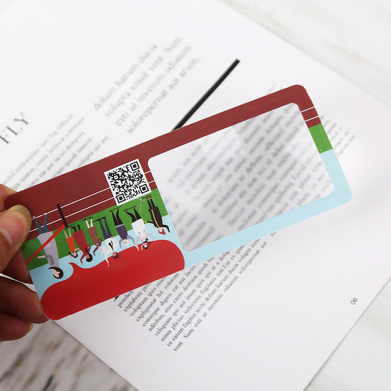 Custom PVC 3 Dual Focus Bookmark Card Magnifier