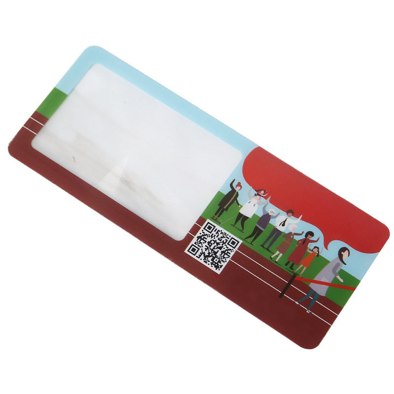 Custom PVC 3 Dual Focus Bookmark Card Magnifier