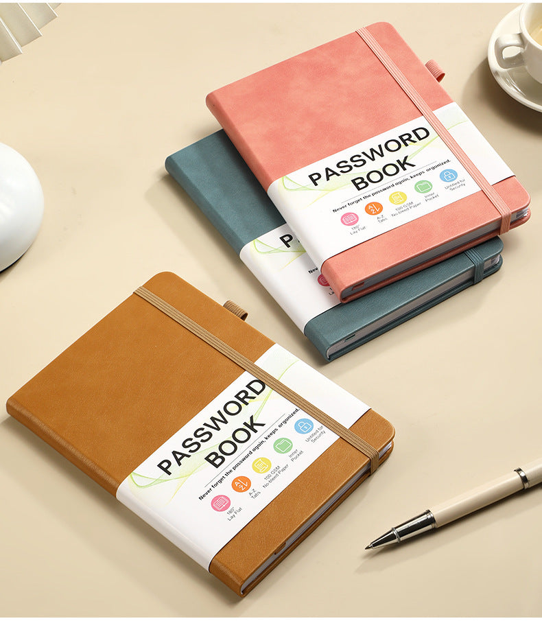 B6 College Ruled Journal PU Notebook W/ Elastic Closure