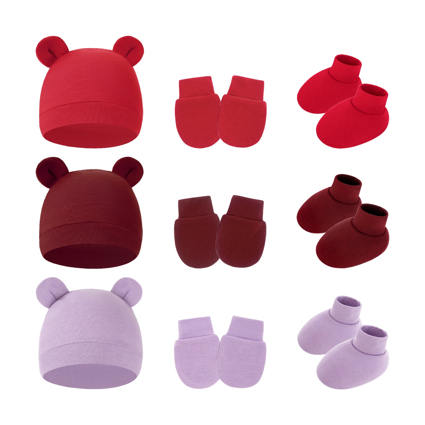 Red/Burgundy/Light Purple