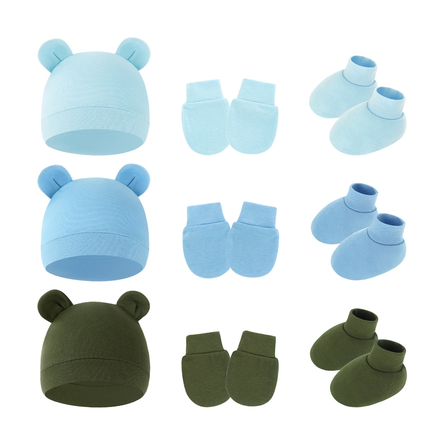 Army Green / Light Blue / Sky Blue