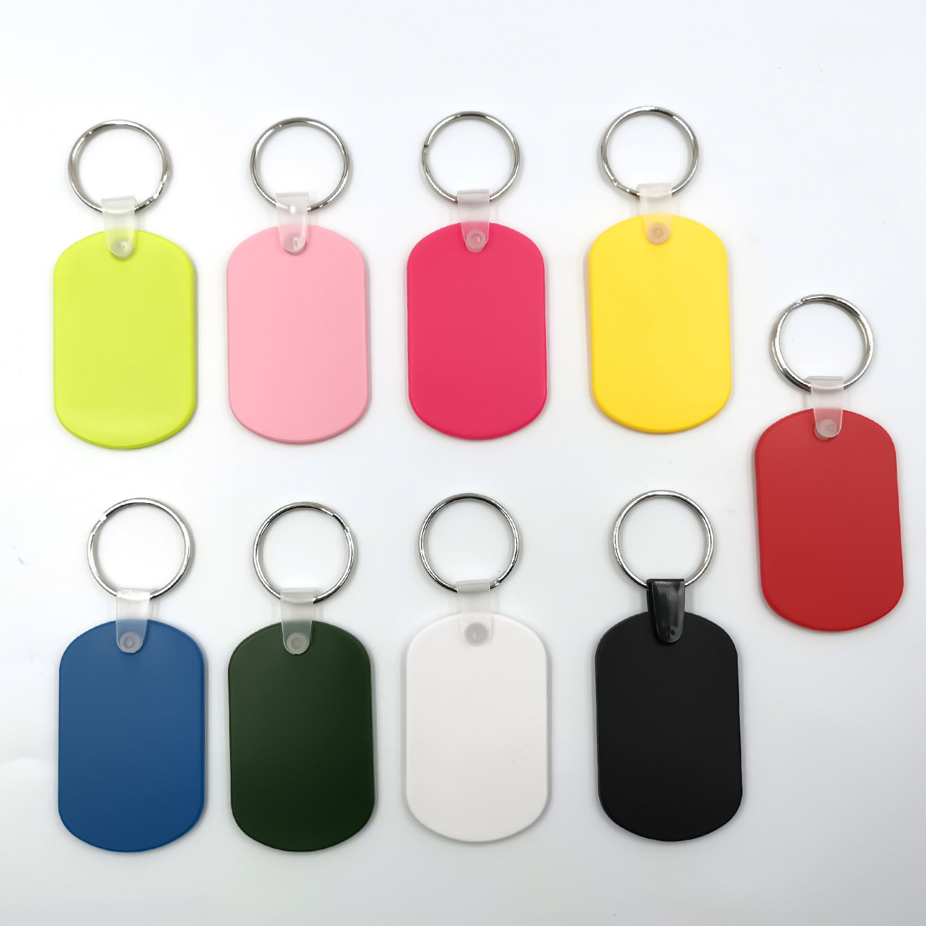 PVC Soft Material Rectangular Key Tag