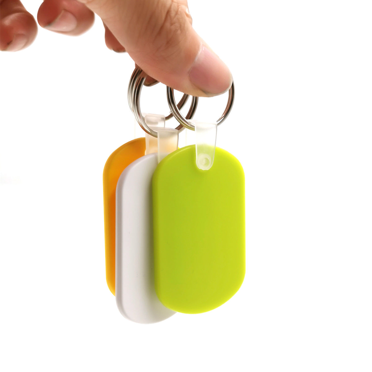 PVC Soft Material Rectangular Key Tag