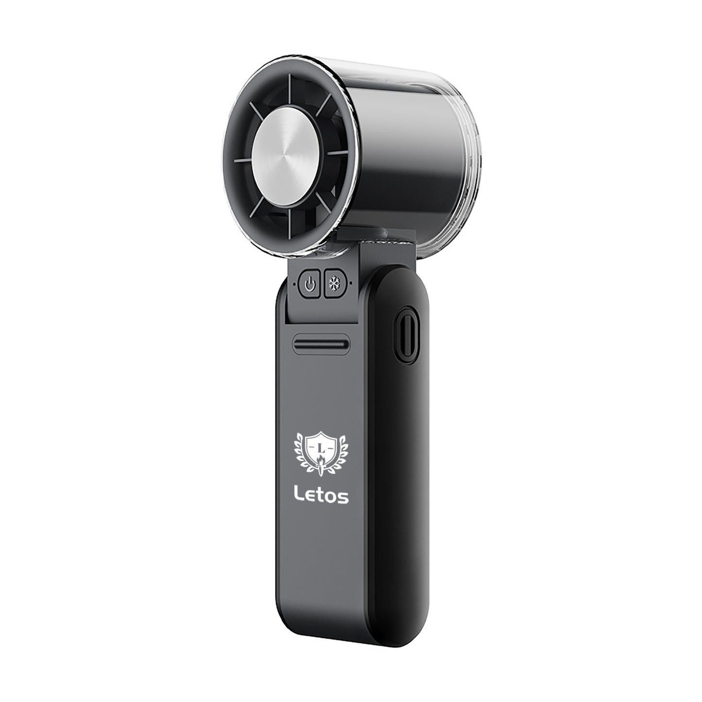 Mini Handheld Fan Freezy Personal Fan Refrigeration Fan W/ 1-100 Stepless Adjusting & Battery Status