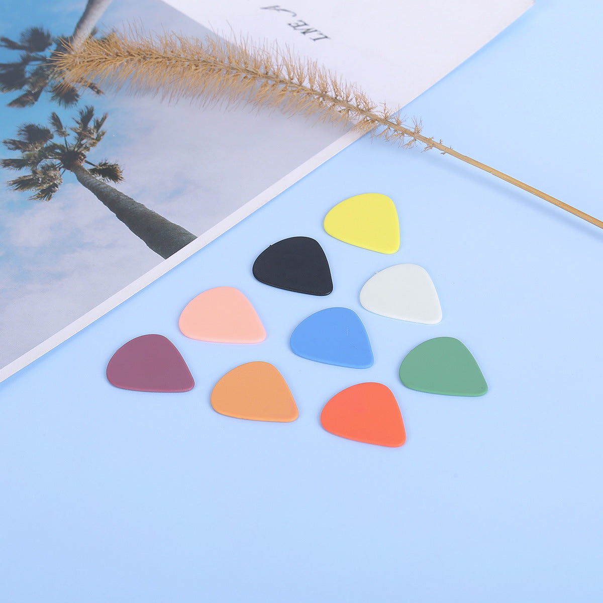 0.96mm Thickness Matte Frosted ABS Guitar Picks