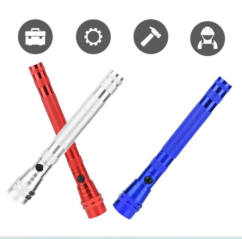 Multifunctional 3 LED Light Magnetic Bendable Inspection Light Dual Magnet Work Light