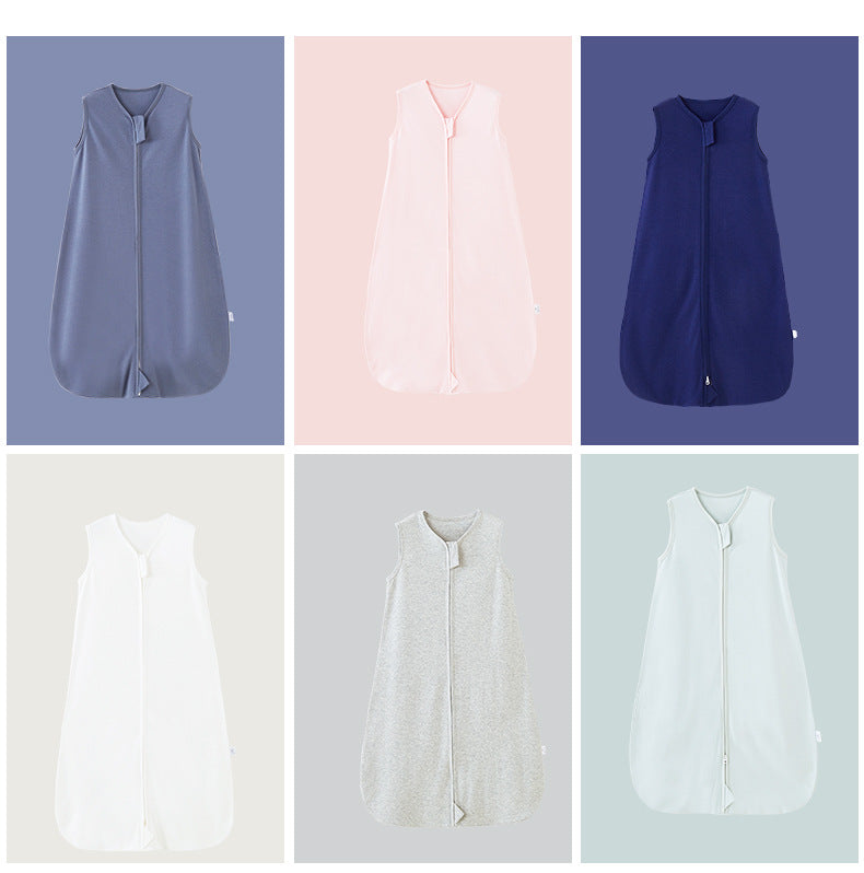 100% Cotton Sleeveless Baby Sleep Sack for Summer - 0-24 Months