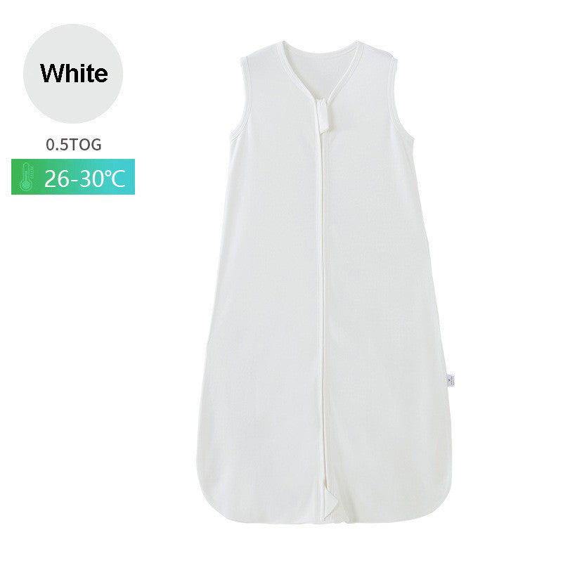 100% Cotton Sleeveless Baby Sleep Sack for Summer - 0-24 Months