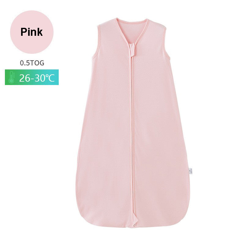 100% Cotton Sleeveless Baby Sleep Sack for Summer - 0-24 Months