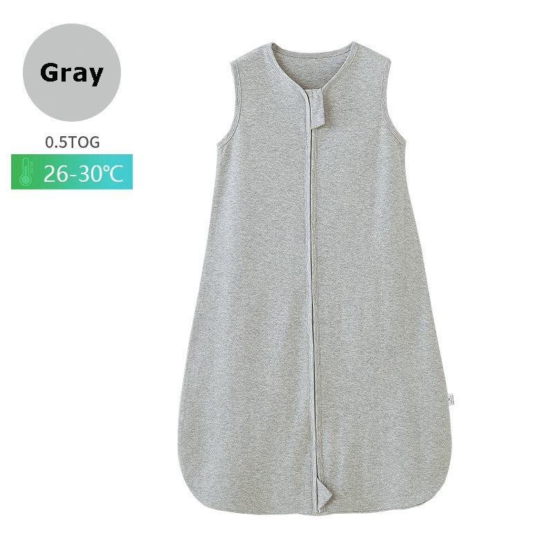 100% Cotton Sleeveless Baby Sleep Sack for Summer - 0-24 Months