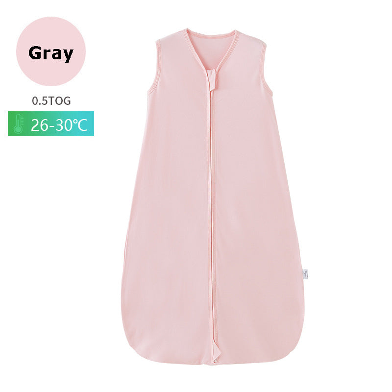 50% Cotton and 50% Bamboo Sleeveless Baby Sleep Sack for Summer - 0-24 Months