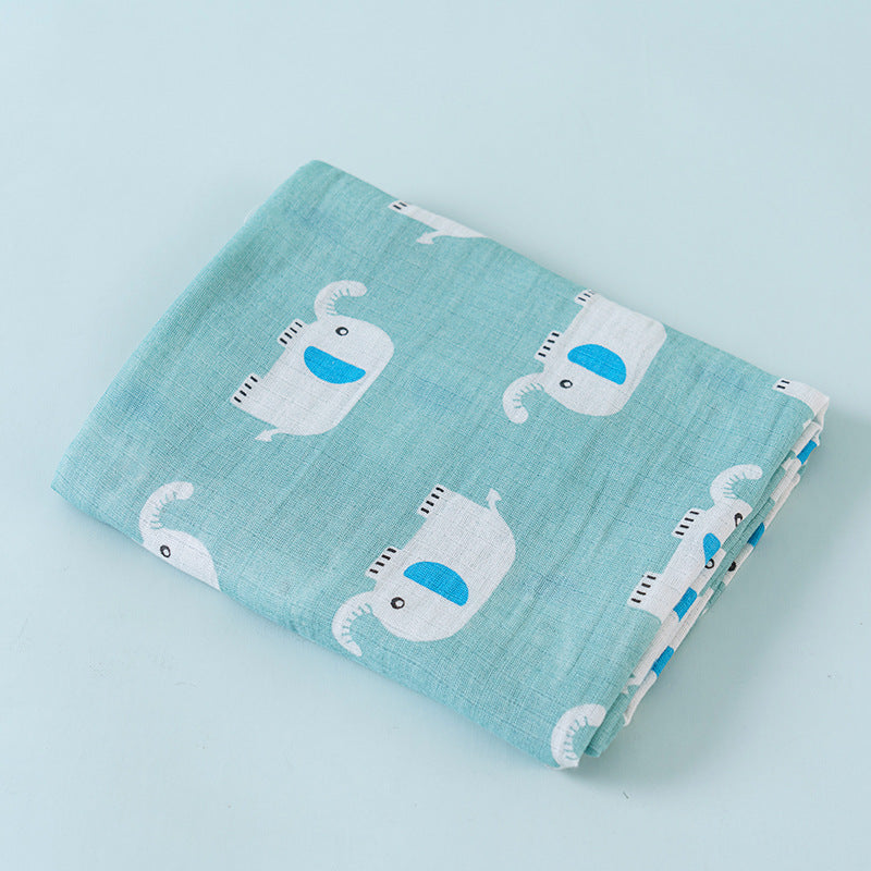 Full Color Four-layer Muslin Baby Swaddle Blanket for Newborns