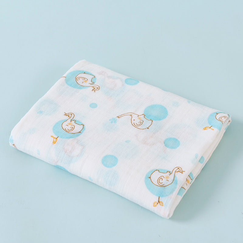 Full Color Four-layer Muslin Baby Swaddle Blanket for Newborns