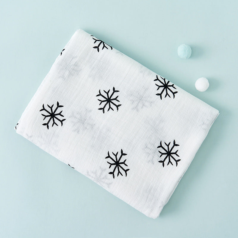 Full Color Four-layer Muslin Baby Swaddle Blanket for Newborns
