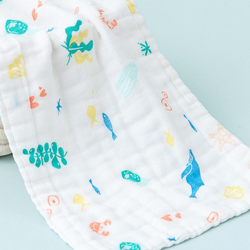 Full Color Four-layer Muslin Baby Swaddle Blanket for Newborns
