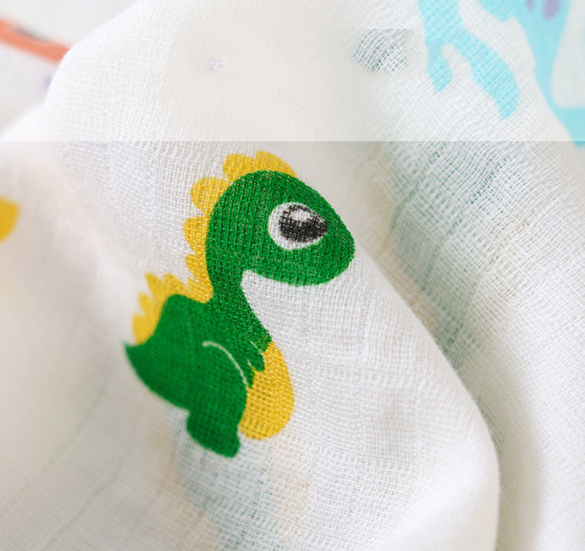 Full Color Four-layer Muslin Baby Swaddle Blanket for Newborns