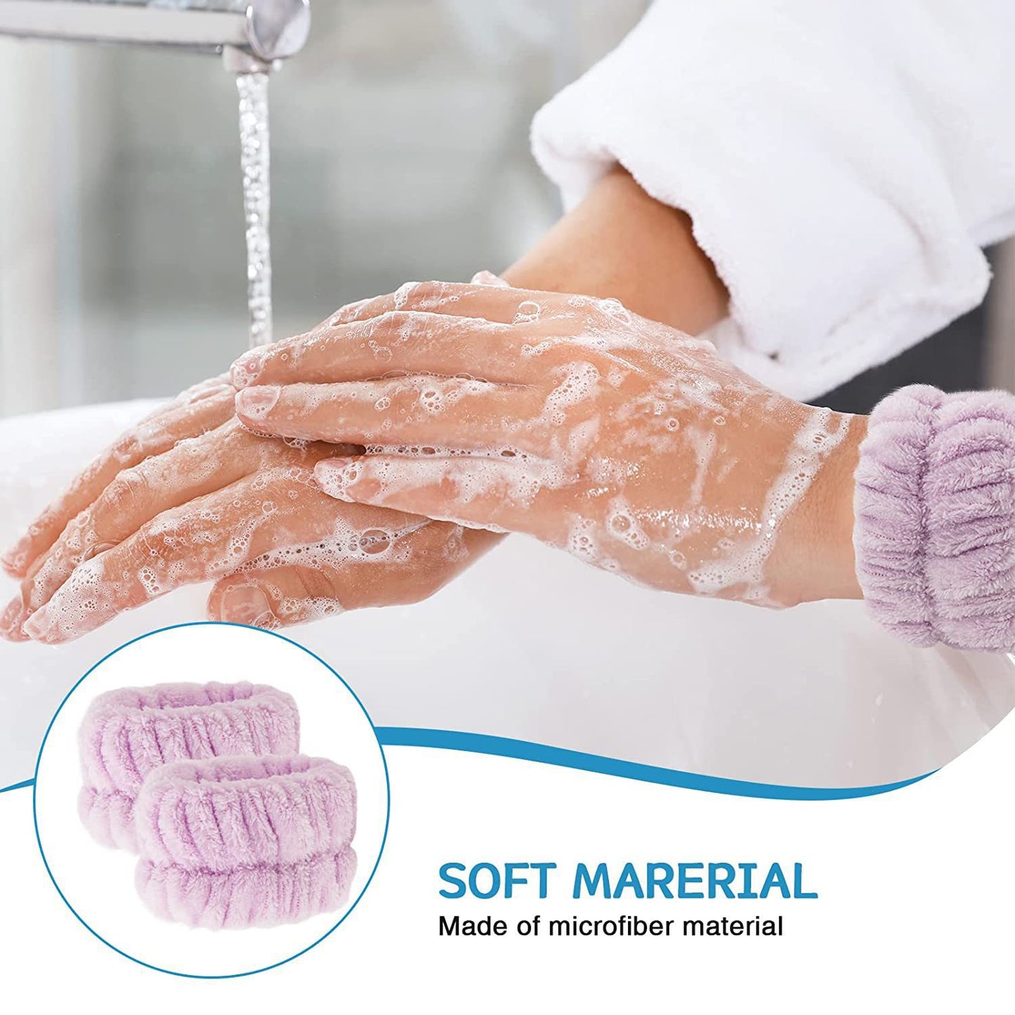 Microfiber Wristband To Prevent Water Dripping