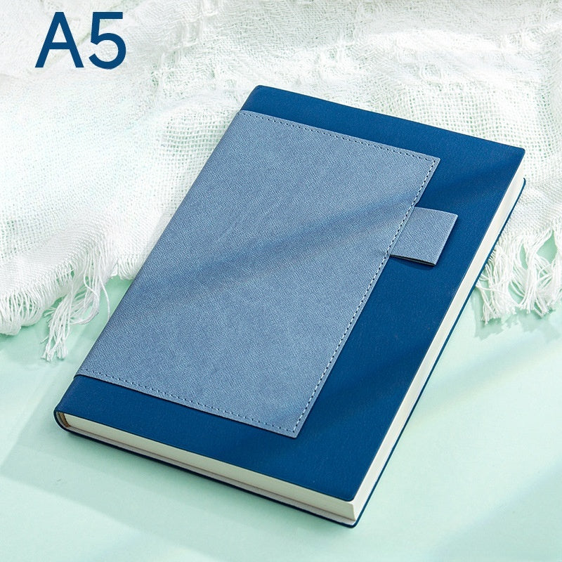 A5 Spliced PU leather surface Leatherette Bound Journal Gift Set W/ Pen and Pen Refill