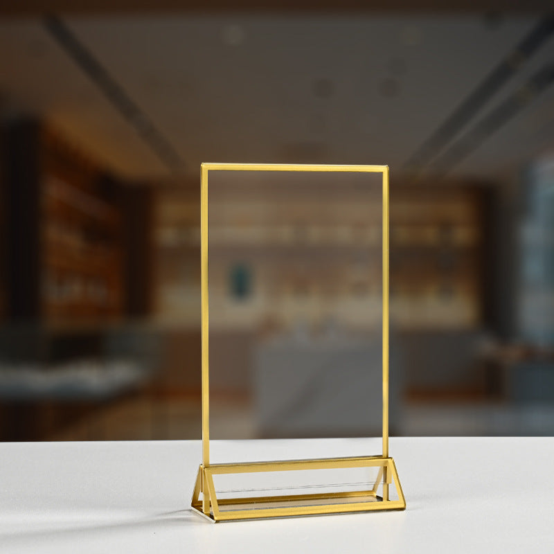 Gold Edged Acrylic Display Stand