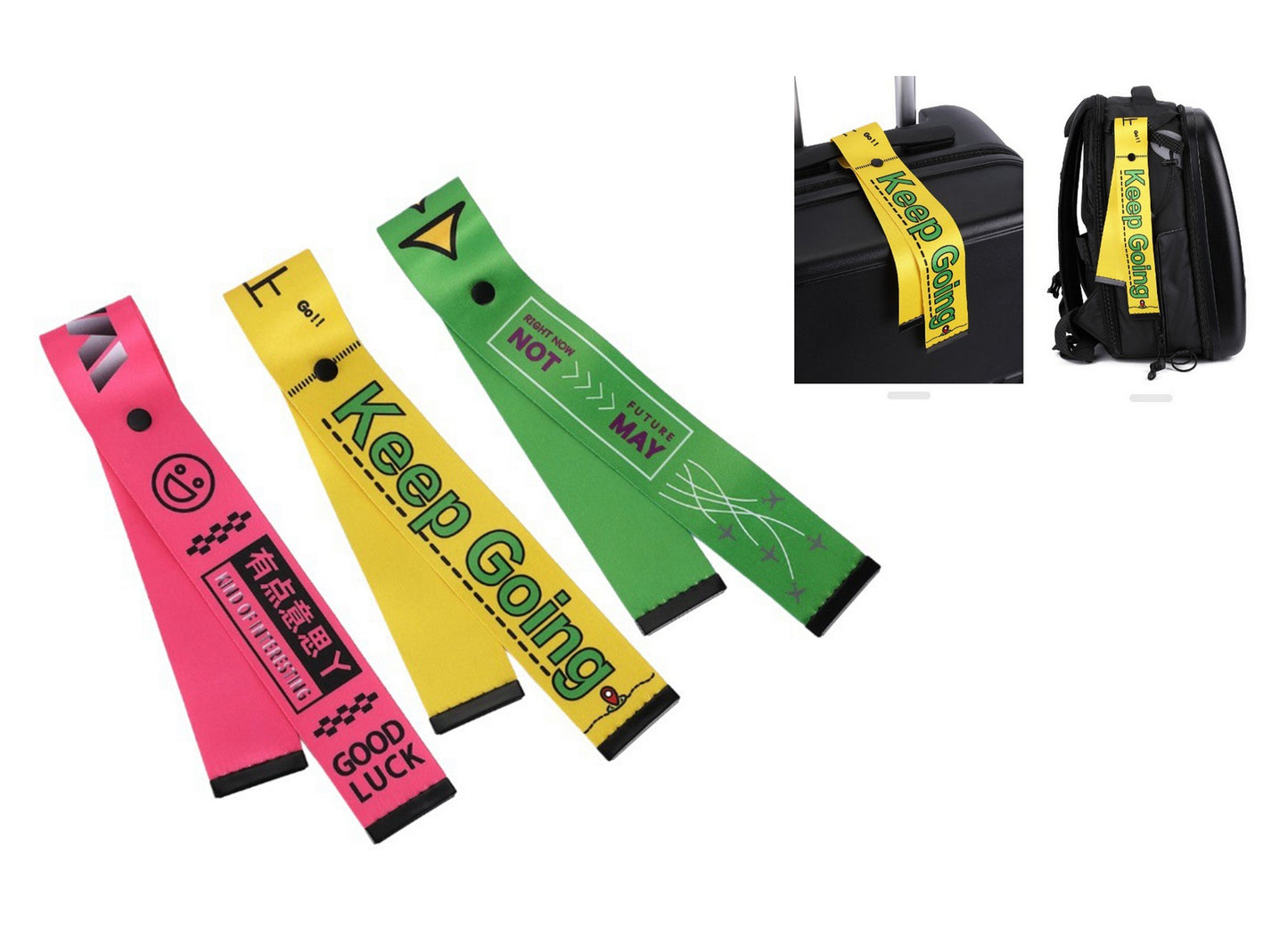 Polyester Luggage Strap Travel ID Tag Bag Claim Tag Airline Bag Tag