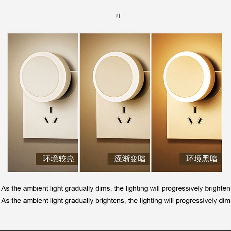 Auto On/Off Plug-in Night Light Dusk to Dawn Sensor Nightlight