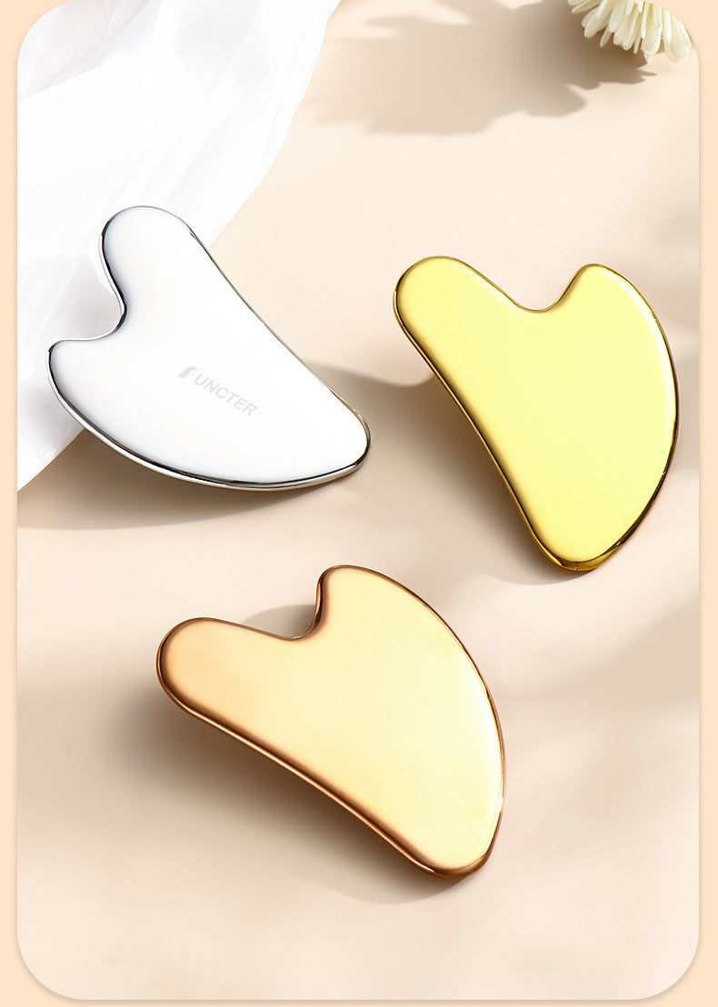 Small Heart Shaped Stainless Steel Gua Sha Tools