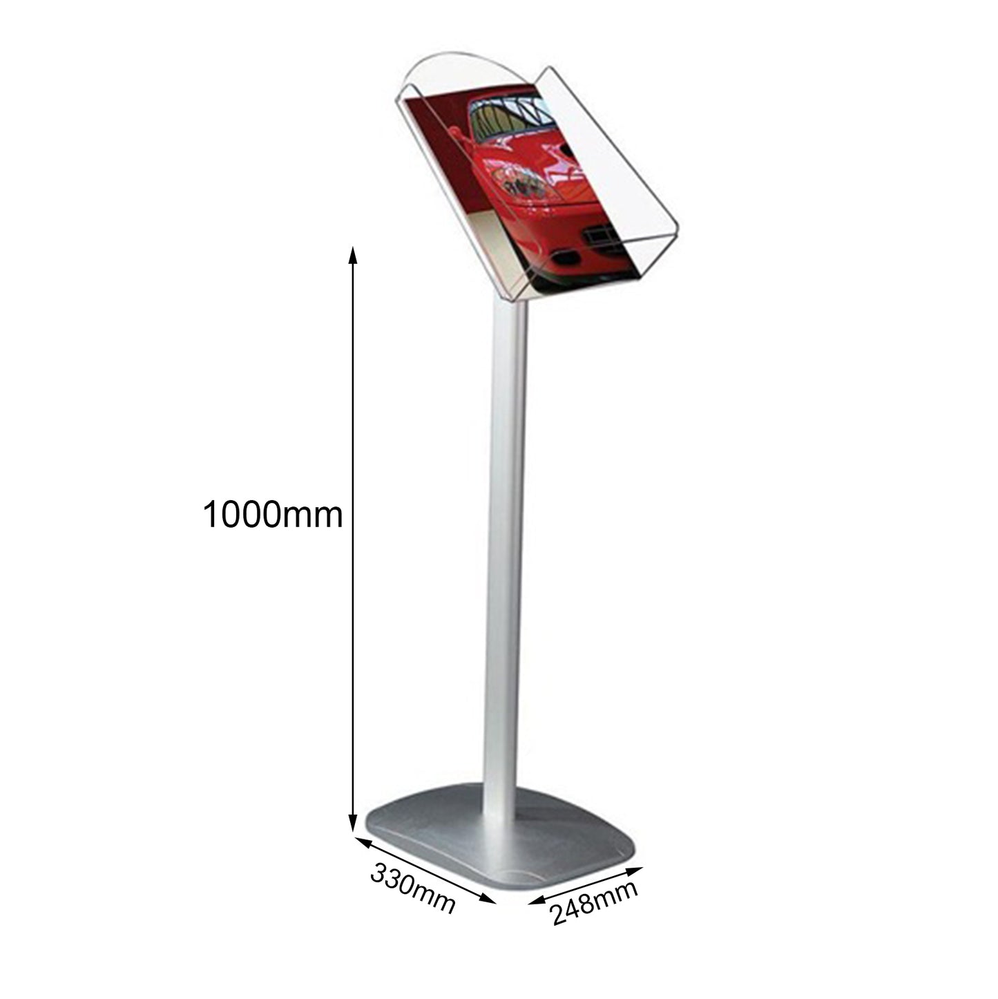 Heavy Duty Sign Holder Stand for Display Multiple A4 Size Portrait Poster, Menu, Flyer