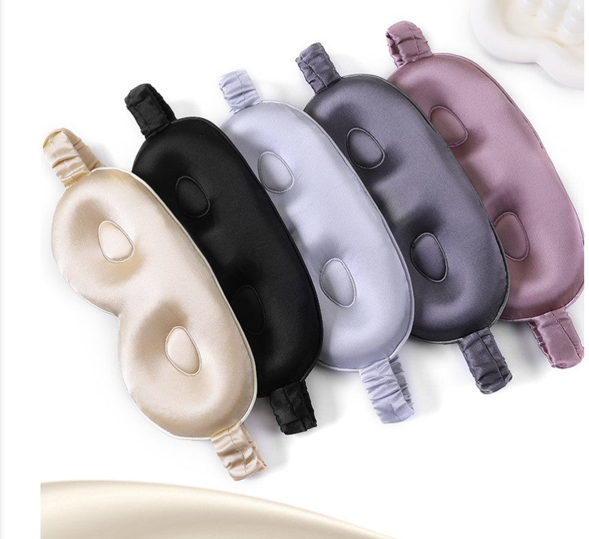 3D Silk Eye Mask W/ Elastic Straps