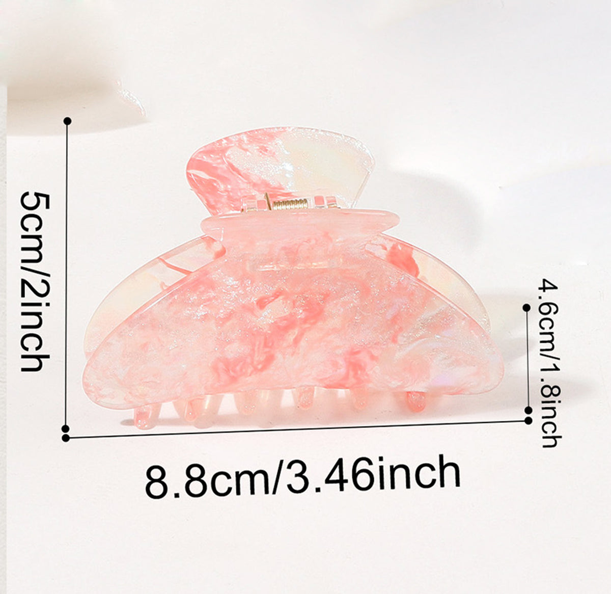 3.5" L Iridescent Hair Clip Hair Claw Clips