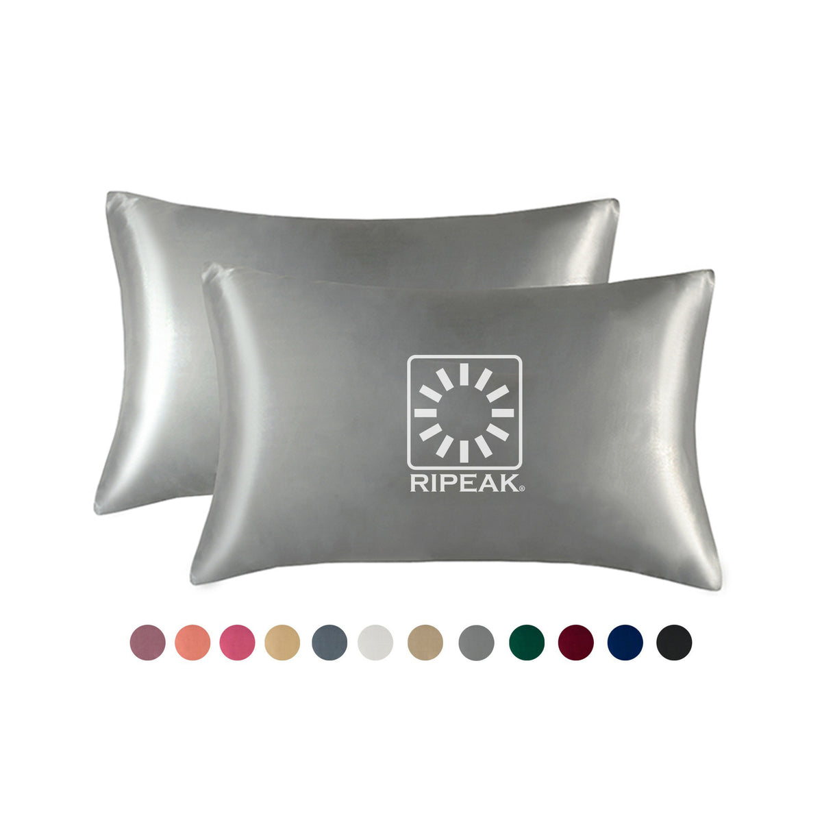 20 x 26" Premium Square Satin Silk Throw Pillowcase - Envelope Closure