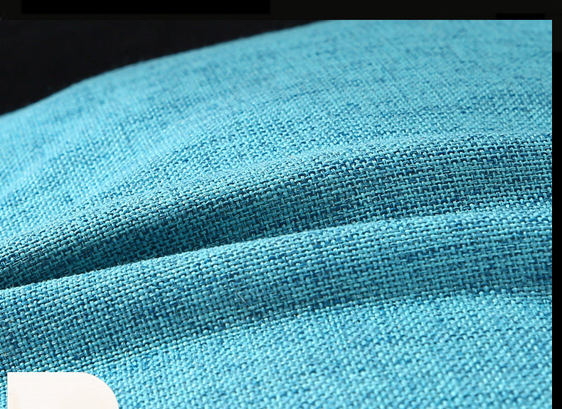 17.7 x 17.7" Premium Square Linen Throw Pillowcase With Hidden Zipper