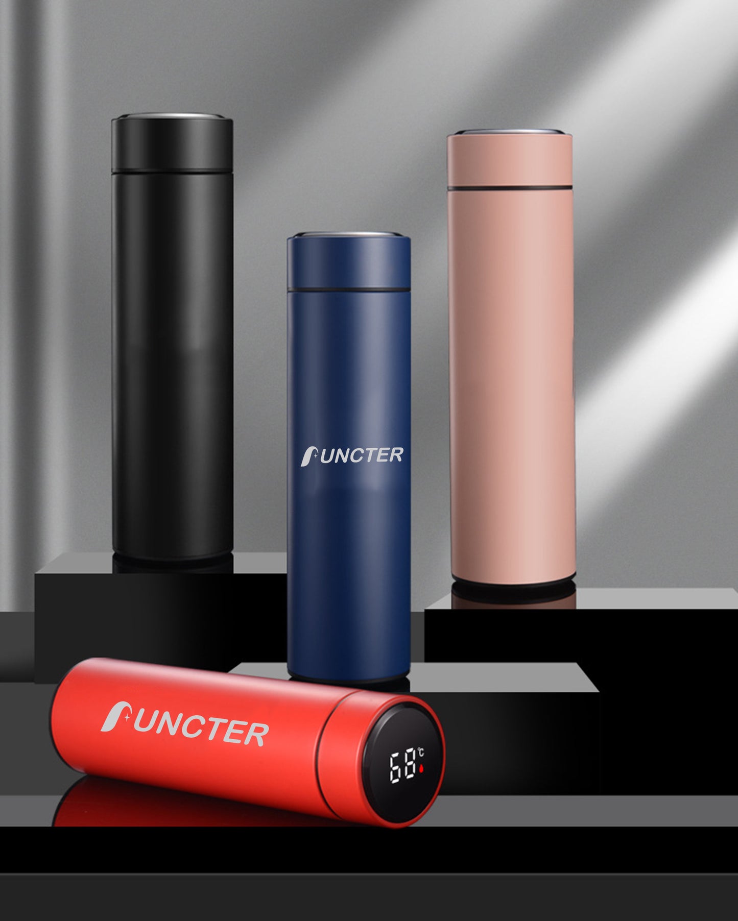 Smart Water Bottles with Digital Temperature Display Coffee Tea Infuser Bottle LED Thermal Cup