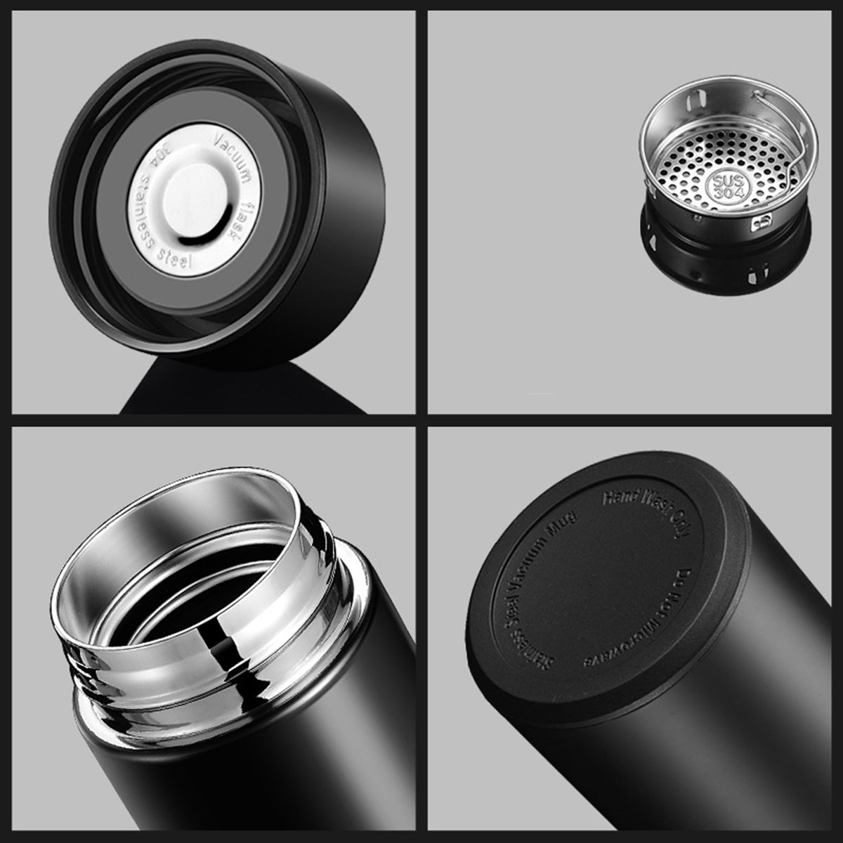 Smart Water Bottles with Digital Temperature Display Coffee Tea Infuser Bottle LED Thermal Cup