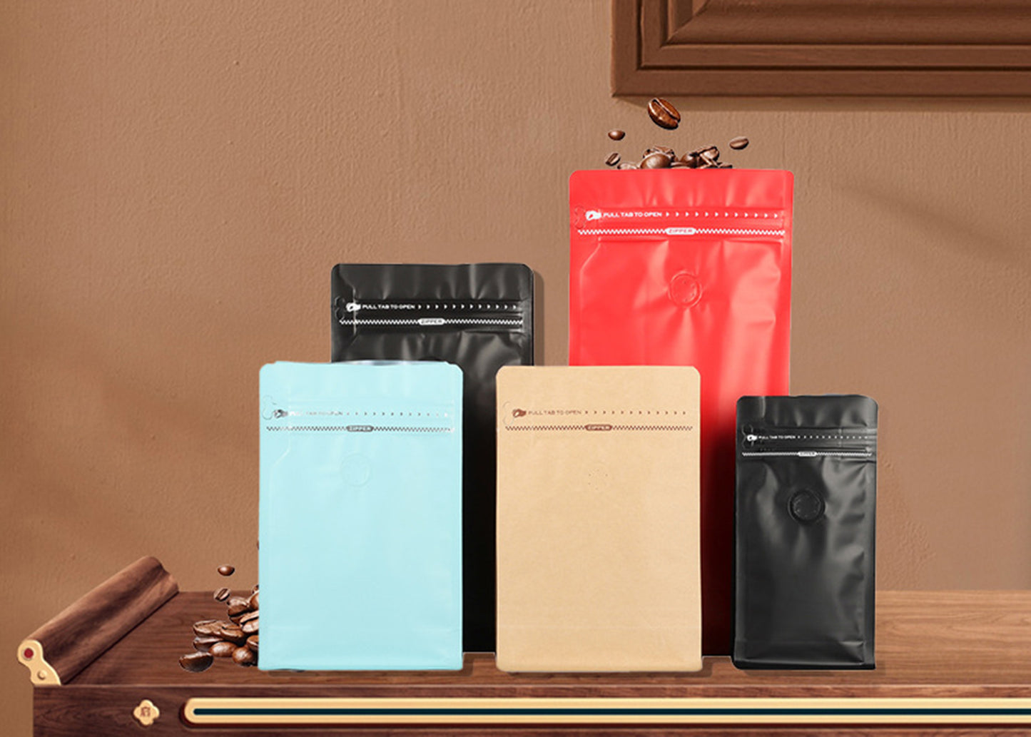 5.1 x 7.9" Premium Coffee Bags with Valve