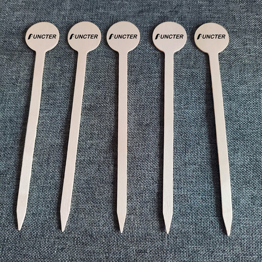 5.9"L Disposable Wood Round End Cocktail Stirrer Coffee Stir Stick