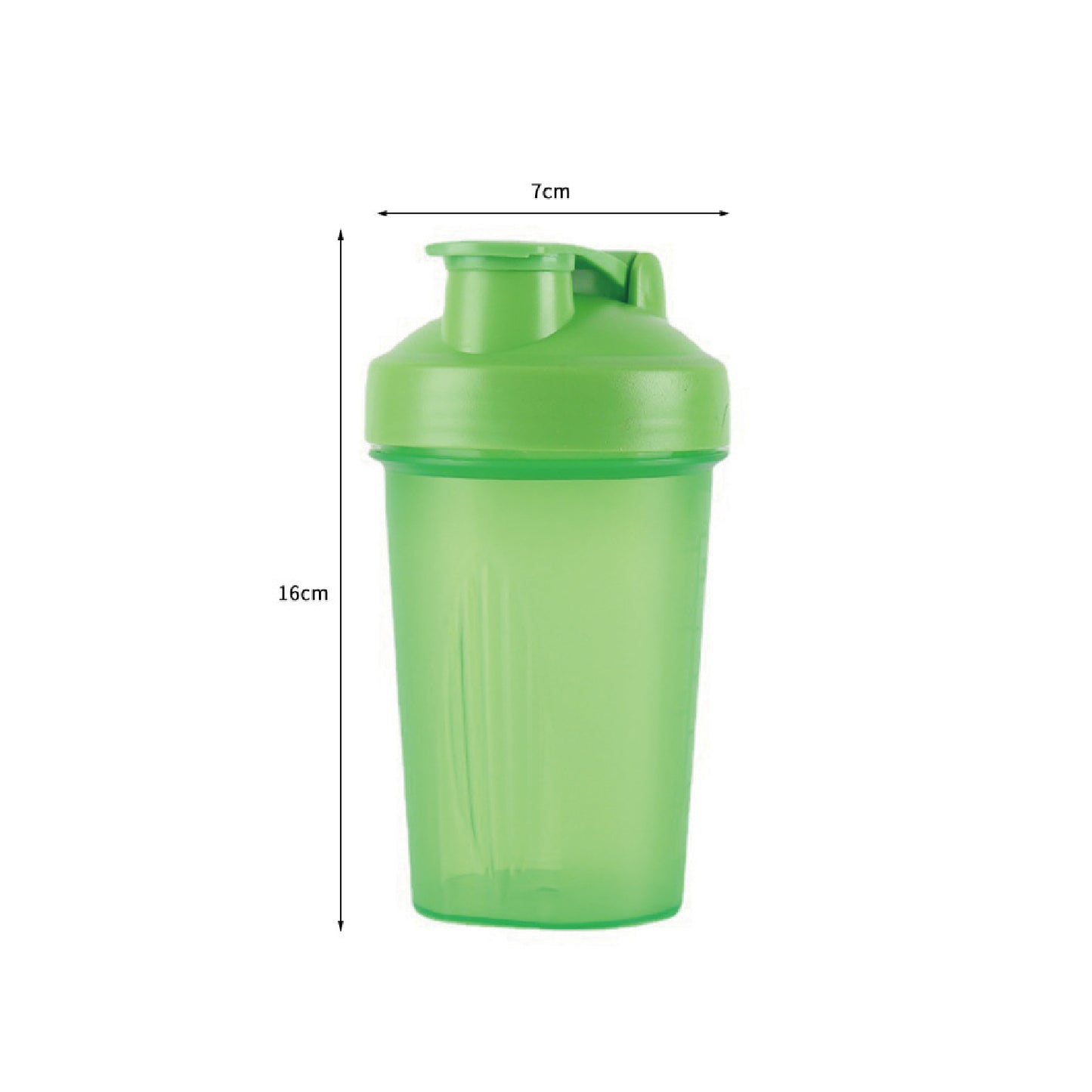 14 OZ. Plastic Shaker Bottle with Spring Mixer