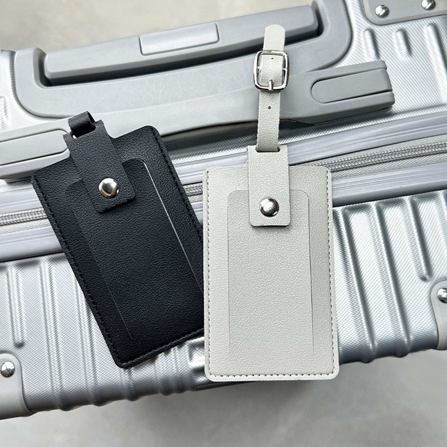 PU Leather Privacy Protection Card Holder Suitcase Tag