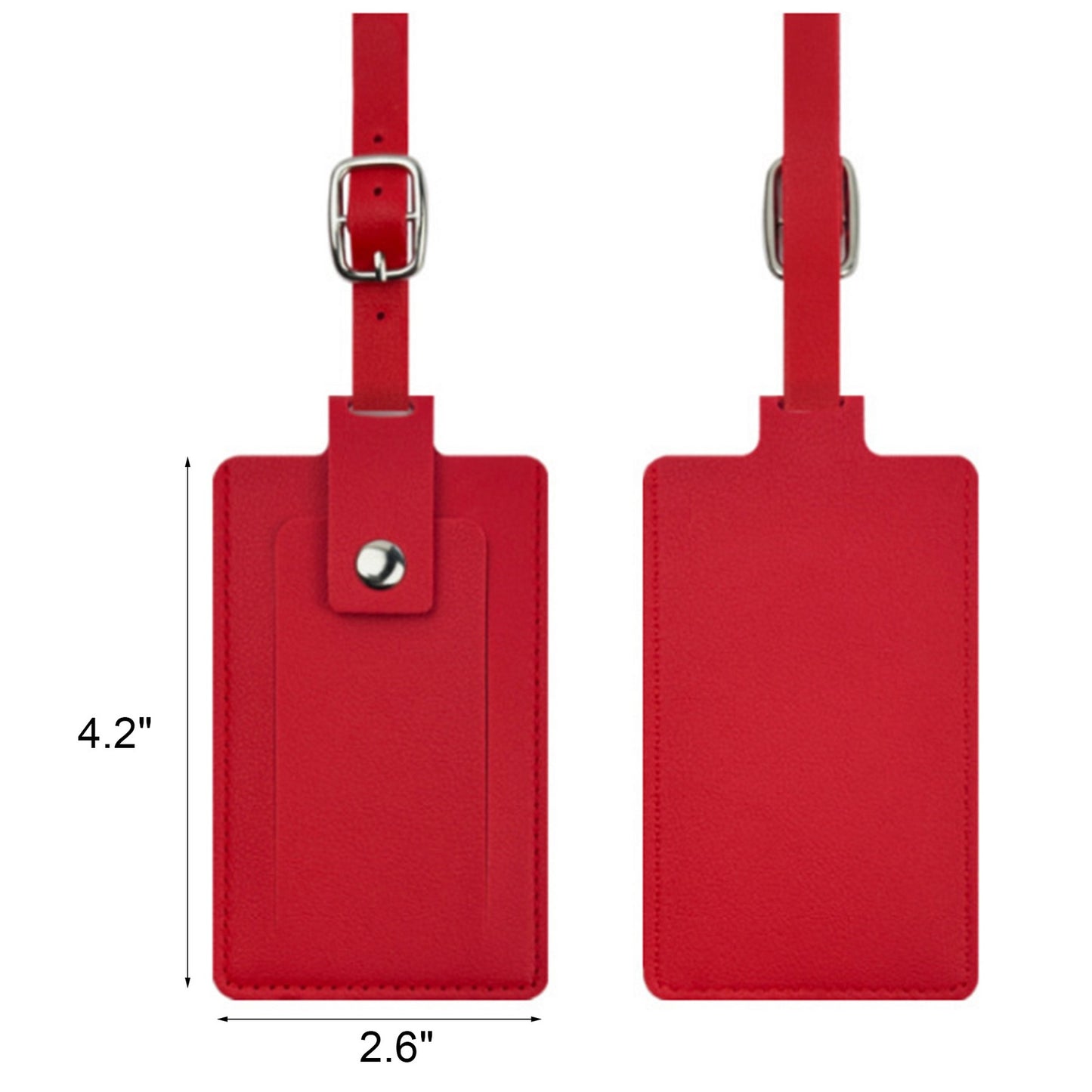 PU Leather Privacy Protection Card Holder Suitcase Tag