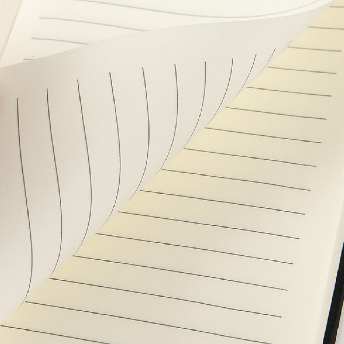 A6 PU Leatherette Cover Journal College Ruled Notebook Pen Combo Elastic Closure Pocket Notebook