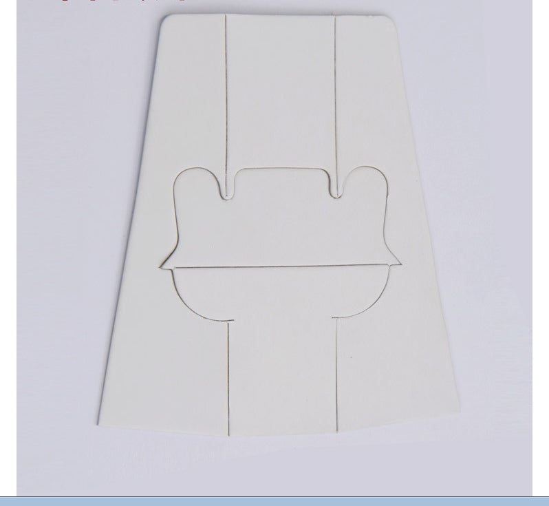 White Blank Back View
