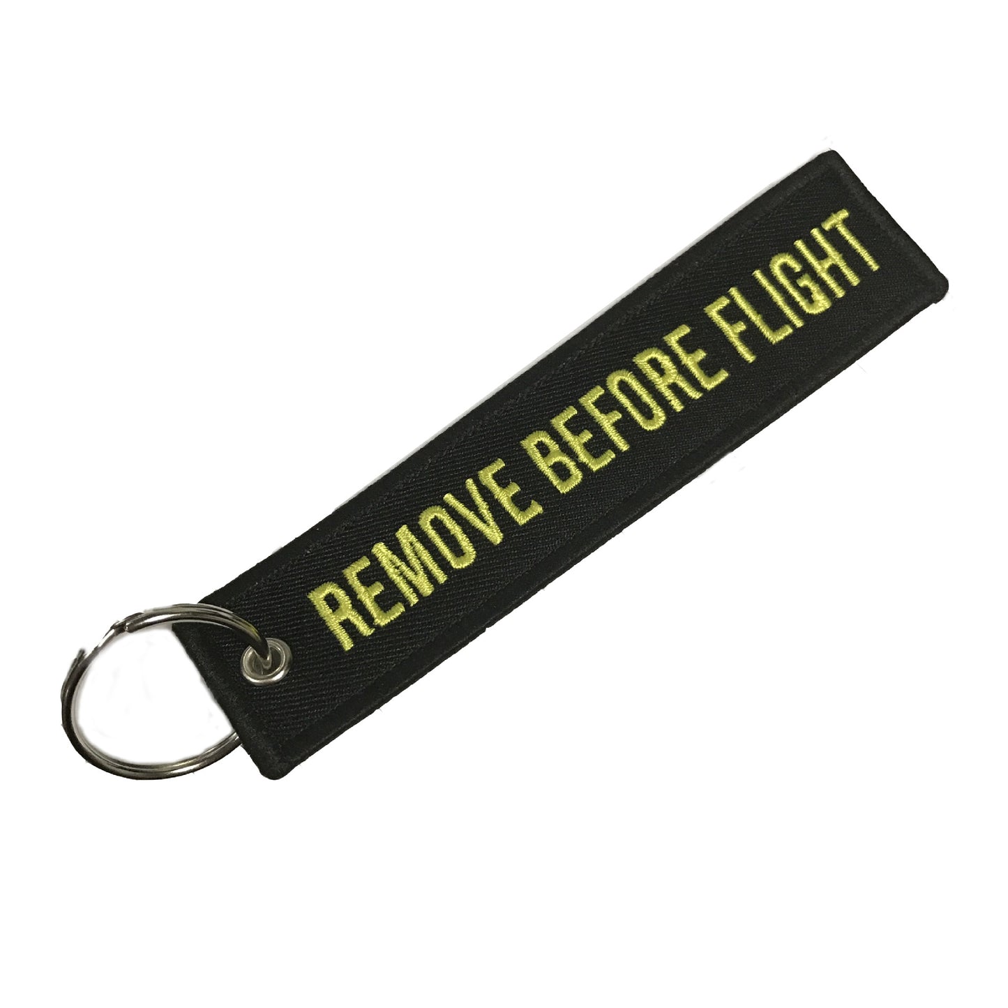 Double-sided Embroidery LOGO Ribbon Fabric Keychian Car Keychain Key Ring Anti-Lost