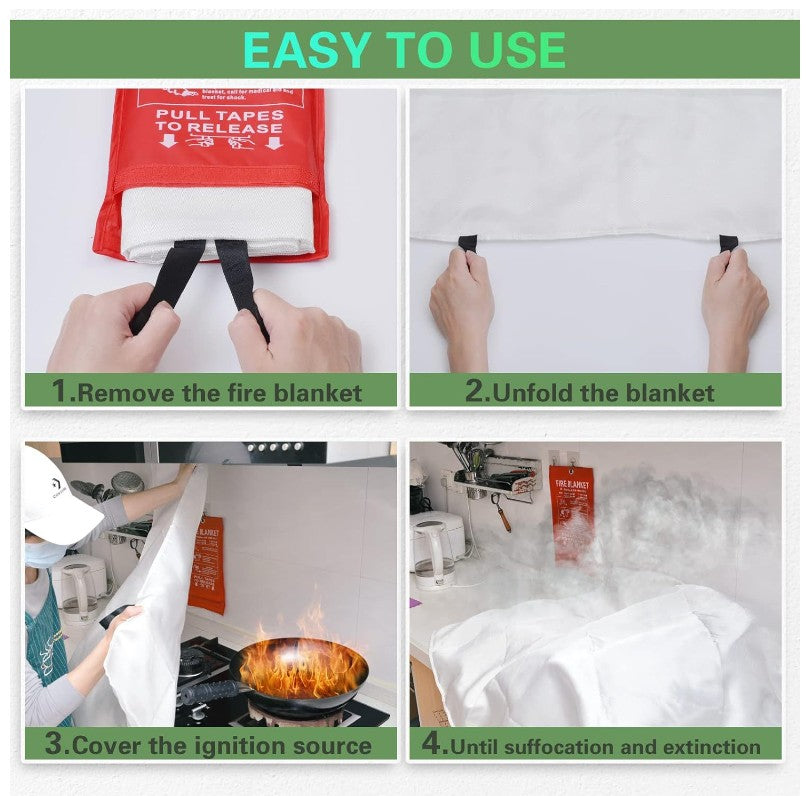 39.4'' x 39.4'' Fire Blanket