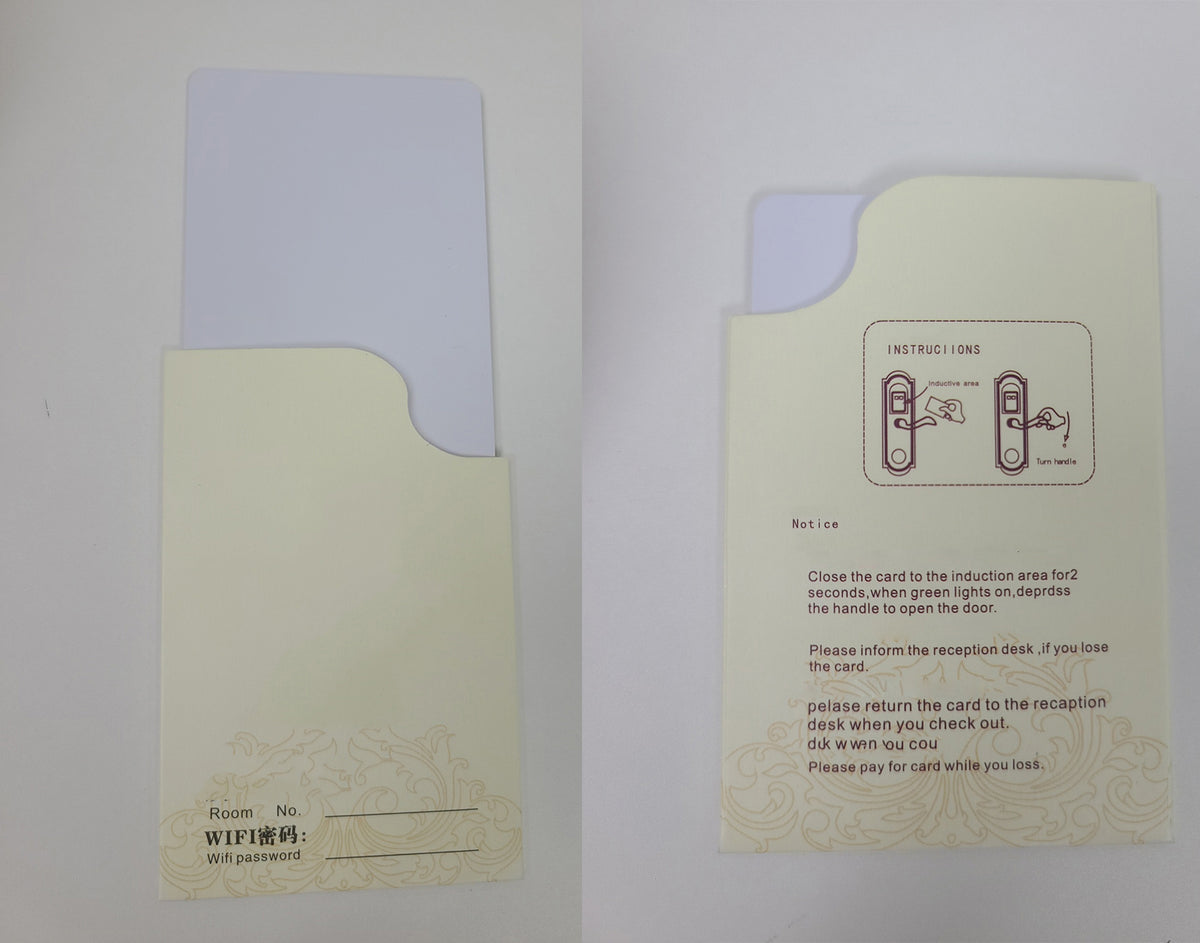 Hotel Key Card Holder Sleeves
