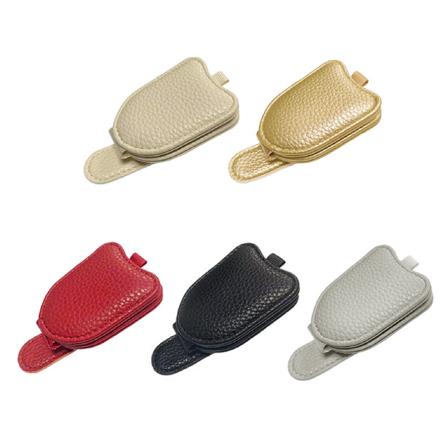 Magnetic Sunglasses Holder for Car Visor PU Clips for Glasses